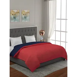 RF RELAXFEEL Red & Blue Geometric Heavy Winter 233 GSM Single Bed Quilt-picture-29