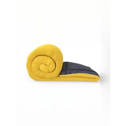 RF RELAXFEEL Yellow & Blue Geometric Heavy Winter 233 GSM Double Bed Quilt-picture-37