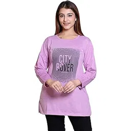 rg by s.s. clothing RG Winter Wear Casual Wear Fleece Fabric Regular Fit Full Sleeve Printed LongT-Shirt for Women's/Girls (Pack of 1pcs) (FLCE-K-Tshirts)-picture-15