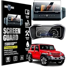 RGY Screen Guard For Mahindra Thar Roxx 10.25" inch Infotainment System with Digital Instrument Cluster (MID) Protection Film - Clear-picture-18