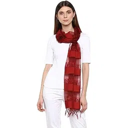 rhe-ana Women's Art Silk Viscose Stoles Scarves Silvia Multiple Colours-picture-53