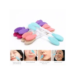 Rhe Cosmetics Face Mask Applicator & Face Wash Double Sided Brush - Purple-picture-21