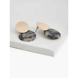 Rhea Rhodium-Plated Theta Acetate Drop Earrings-picture-30