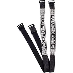 Rhinestone Silver Bra Straps Decorative Bra Straps 1 Pair of Single Row Crystal Rhinstone Bra Underwear Straps Dress Straps for Strapless Dress.-picture-42