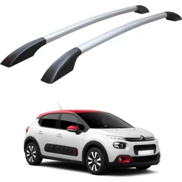 rhtdm Sleek Silver Roof Rails for Citroen C3 (All Cars) Universal Fit Car Beading Roll For Hood-picture-11