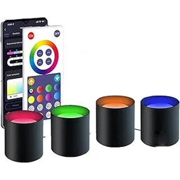 Rhyhorn Smart Floor Light, RGBICW WiFi Outdoor Path Light, Waterproof Spotlight, Compatible With Alexa and Google Assistant, Multicolored, App Control-picture-21