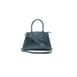RI2K London Black Grey Leather Medium Textured Handbag-picture-38