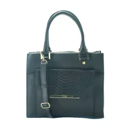 RI2K London Black Leather Large Animal Effect Handbag-picture-37