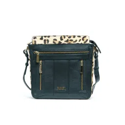 RI2K London Black Leather Medium Animal Effect Cross Body Bag-picture-26