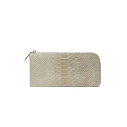 RI2K London Cream Leather Animal Effect Zip around Wallet-picture-18