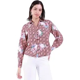 rianu Women's Printed Shirt Top | Printed Full Sleeve Women's Casual Wear Tops-picture-23