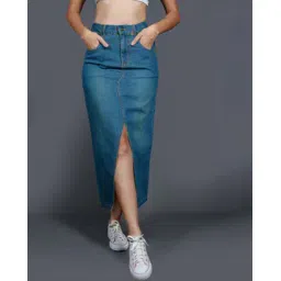 ribose chemistry of fashion Women Straight Skirt with Insert Pocket-picture-13