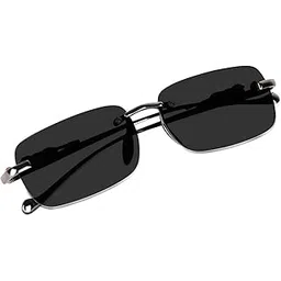 rich club MCstan googles Rimless Men and Womens Sunglasses Retro Vintage Gold Frame Rectangular Premium Designer UV400 Protected Sunglasses For Men And Women-picture-35