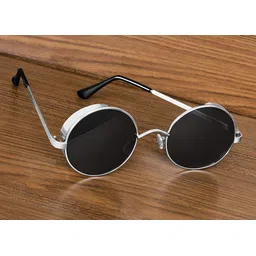 rich club UV Protection, Mirrored, Gradient Round Sunglasses (51)-picture-10