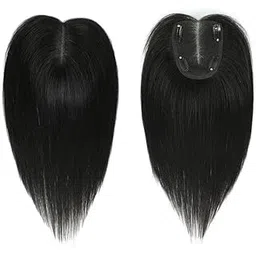 RichCurls Premium Hair Toppers for Women Natural Scalp Coverage: Top-Rated Solutions for Thinning Hair, Volume Enhancement, and Natural-Looking Hairpiece 4 Clip Middle Partition.-picture-21