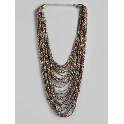 RICHEERA Beaded Multi-Layered Statement Necklace-picture-34