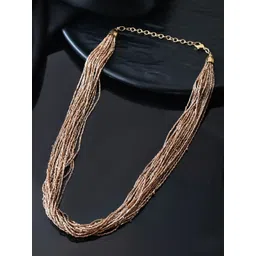 RICHEERA Gold-Plated Artificial Beads Beaded Layered Necklace-picture-40