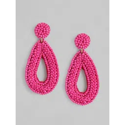 RICHEERA Pink Oval Drop Earrings-picture-38
