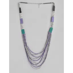 RICHEERA Silver-Plated Artificial Beads Layered Necklace-picture-27