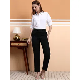 RICHIROBINS Women Smart Slim Fit Wrinkle Free Trousers-picture-22