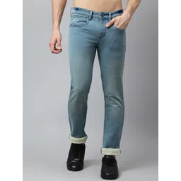 Richlook Men Blue Slim Fit Light Fade Stretchable Jeans-picture-34