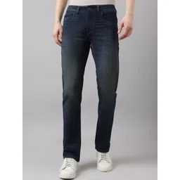 Richlook Men Comfort Slim Fit Mildly Distressed Light Fade Stretchable Jeans-picture-14