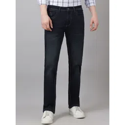 Richlook Men Comfort Slim Fit Mildly Distressed Light Fade Stretchable Jeans-picture-15