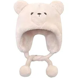 richmen Winter Warm Knitted Soft Plush Balaclava Beanie Cap for Women & Girl | Comfortable Fluffy Trapper Cute Bear Earmuffs Skull Hat for Unisex Freesize-picture-43