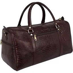 richsign leather accessories 24 litres Duffle Bags for Men Travel (Brown-2)(Weight-1 KG/1000 GR)(Dimension = H- 12 x L- 20 x W- 8 Inch)-picture-42