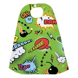 Right Gifting Digital Printed Satin Cape For Kids - Green-picture-14