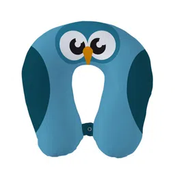 Right Gifting Digital Printed U Shaped Recron Filled Neck Travel Pillow - Blue-picture-23