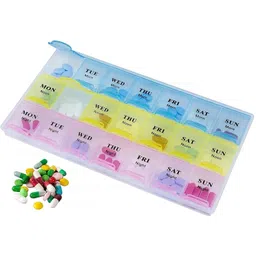 right traders 7 Days Pill Medicine Organizer Reminder Storage Box for 21 Days or 3 Weeks (Pack of 1) Pill Box-picture-17
