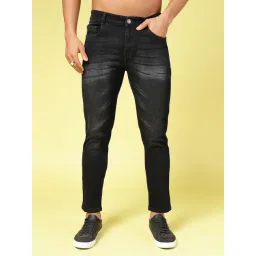 Rigo Black Denim Regular Fit Solid Jeans-picture-46
