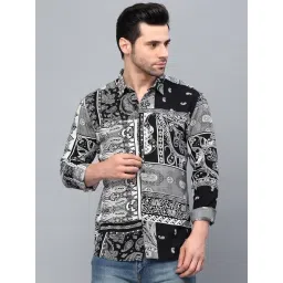 Rigo Black Slim Fit Printed Shirt-picture-22
