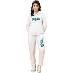 rigo Cotton Fleece Oversized Co-ord Tracksuit Set for Women | Printed Oversized Hooded Track Suit Set for Women | Suitable for Yoga, Jogging & Gym | Workout Clothes-picture-18