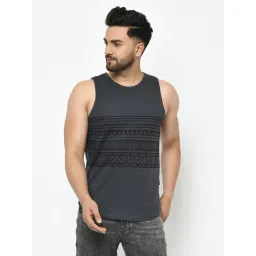 Rigo Dark Grey Printed Vest-picture-24