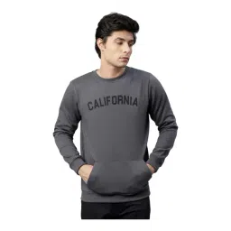 Rigo Dark Grey Regular Fit Printed Sweatshirt-image-29