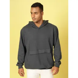 Rigo Grey Cotton Loose Fit Printed Hooded Sweatshirt-picture-10
