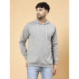 Rigo Grey Melange Regular Fit Oversized Hooded Sweatshirt-picture-42