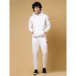 Rigo Hooded Cotton Fleece Mid-Rise Oversized-Fit Tracksuit-picture-10