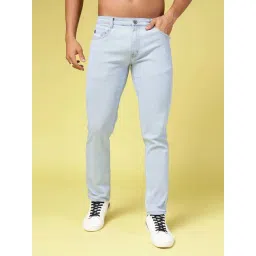 Rigo Light Blue Slim Fit Lightly Washed Jeans-picture-24