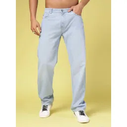 Rigo Light Blue Straight Fit Lightly Washed Jeans-picture-37