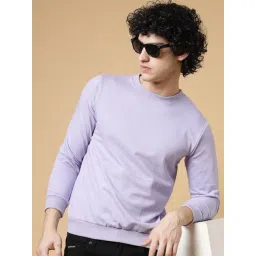 Rigo Light Purple Regular Fit Solid Sweatshirt-picture-34