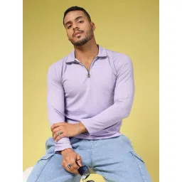 Rigo Light Purple Slim Fit T-Shirt-picture-31
