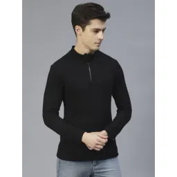 Rigo Men Black Waffle T-Shirt-picture-45