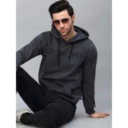 Rigo Men Grey Printed Hooded Sweatshirt-picture-32
