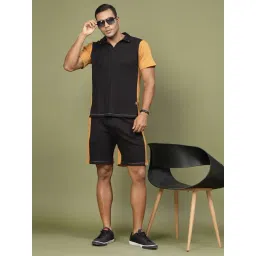 Rigo Men Light Brown Rib Colorblocked Co-ords-picture-13