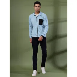 Rigo Men Self Design Striped Spread Collar Cotton Casual Jacket-picture-10