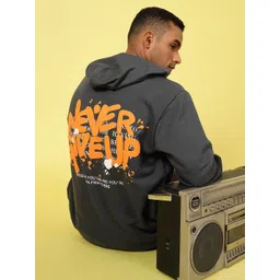 Rigo Men Typography Printed Hooded Pullover Sweatshirt-picture-34