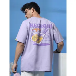Rigo Men Typography Printed Round Neck Cotton Oversized T-shirt-picture-26